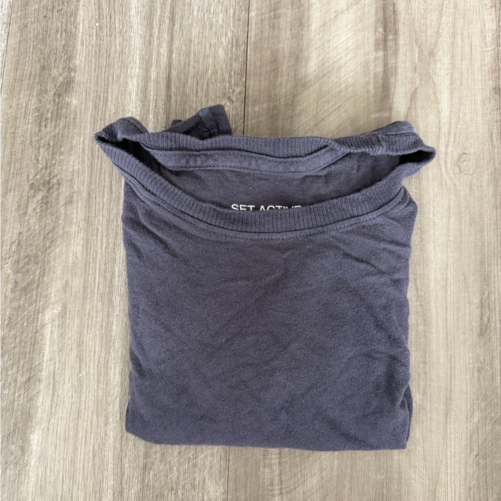 SET Active Navy Cotton Tee